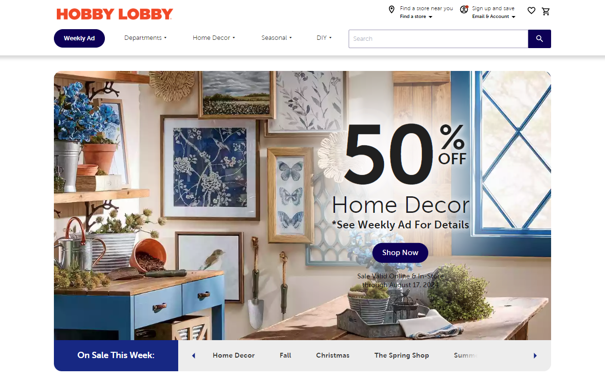 Hobby Lobby Webサイトのスクリーンショット.png