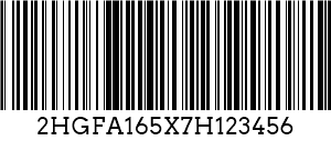 コード 128 VIN Barcode