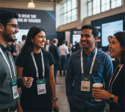 バーコード付きベントバッジ