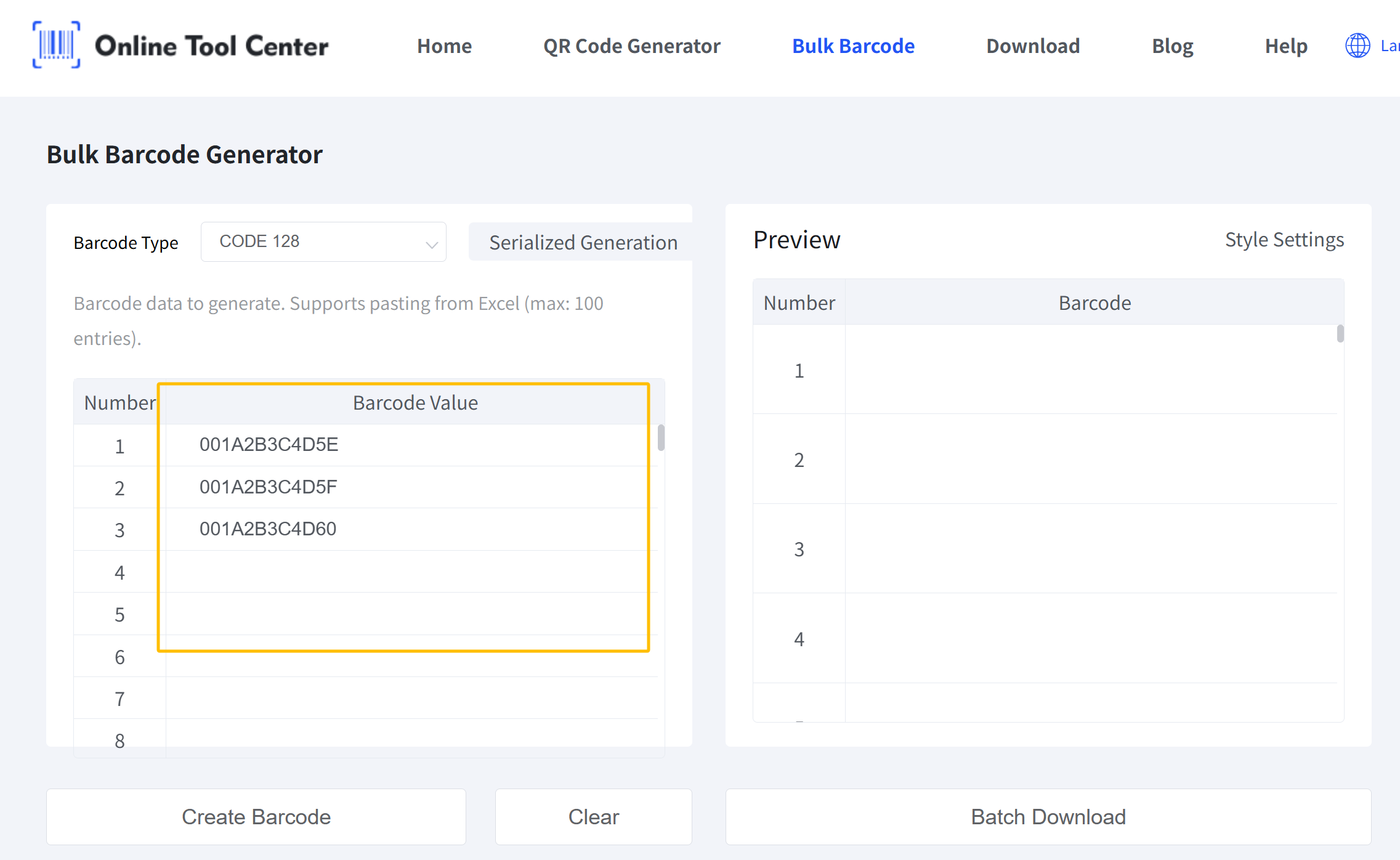 バルクバーコード発電機