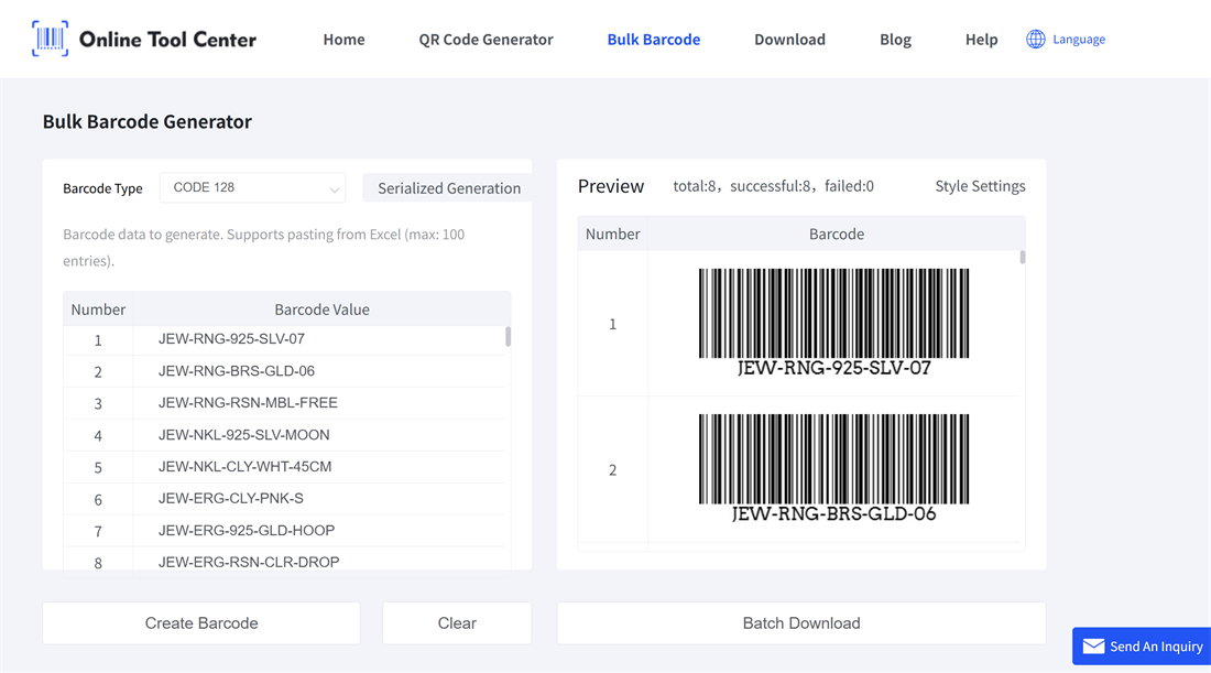バーコード生成