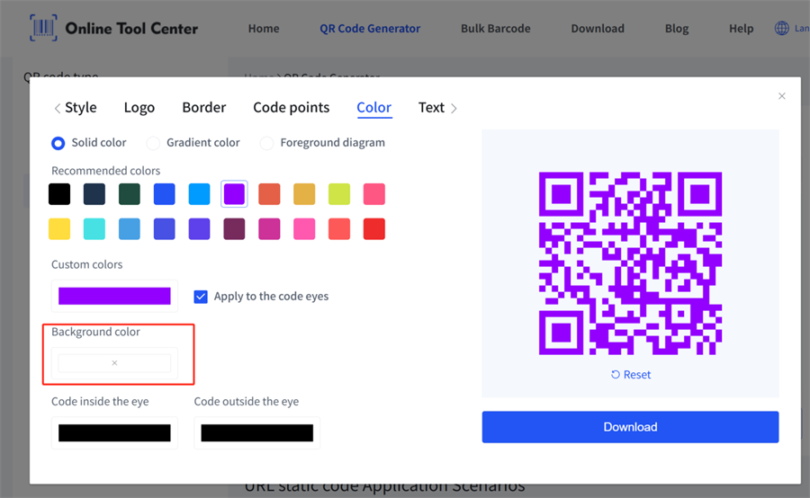 qr code generator with no background バックグラウンドなしの2次元コード生成器