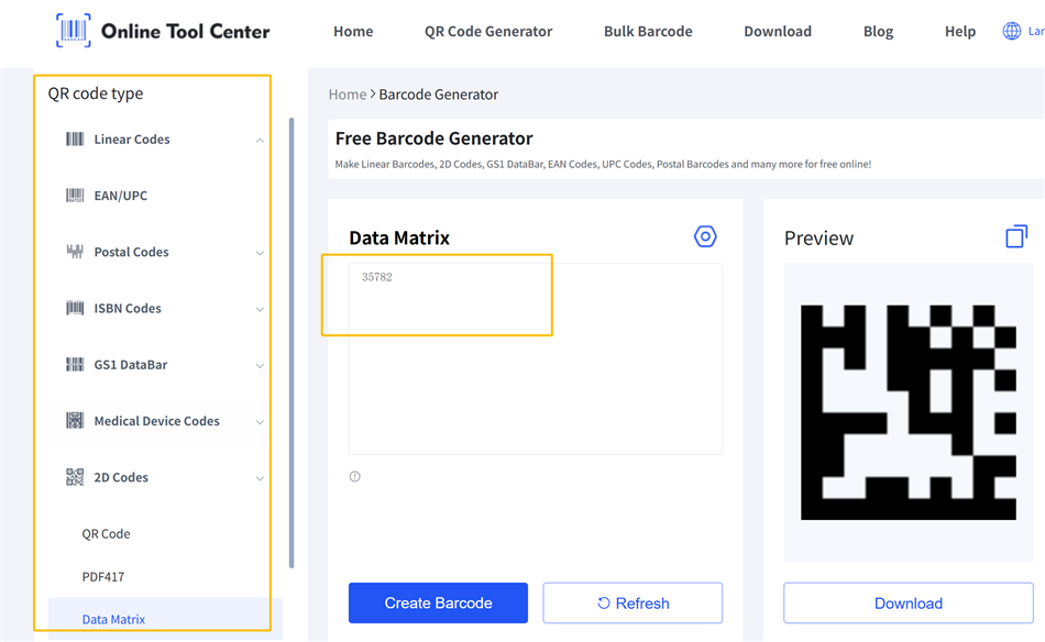 DataMatrixコード生成器