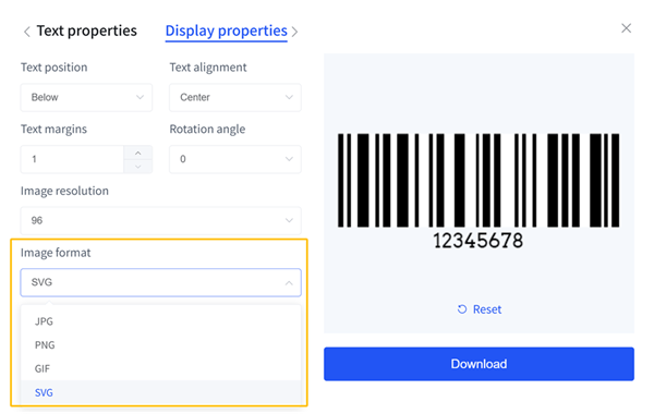 different barcode formats 異なるバーコードフォーマット