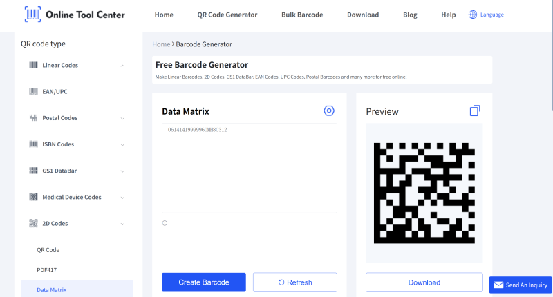 erate UID Data Matrix code UIDデータ行列コードの生成