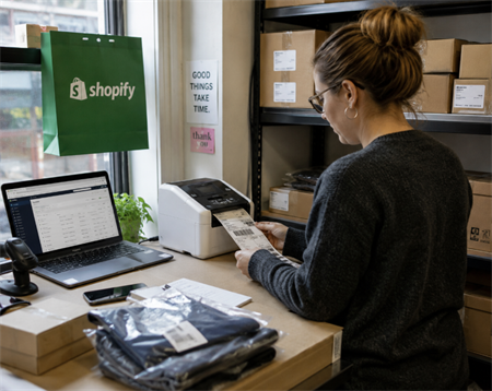 shopify用のバーコードラベルの印刷