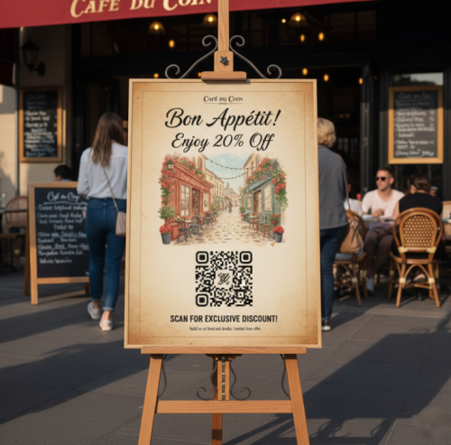 レストラン販促QRコード