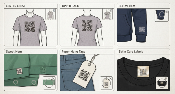 服装のQRコード