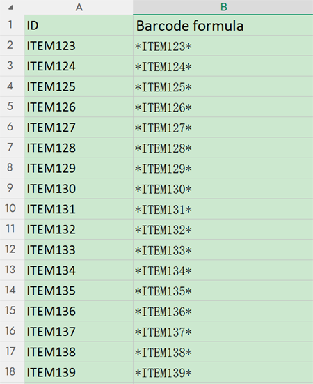 asset id excel 資産id excel