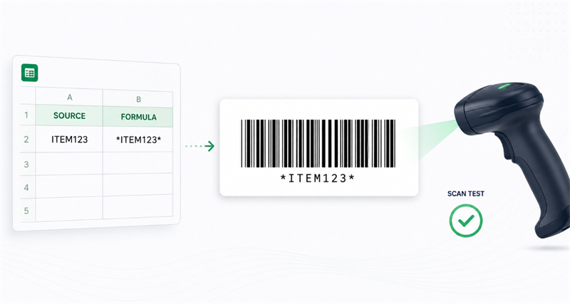 use libre barcode 39 in excel エクセルにおけるlibreバーコード39の使用